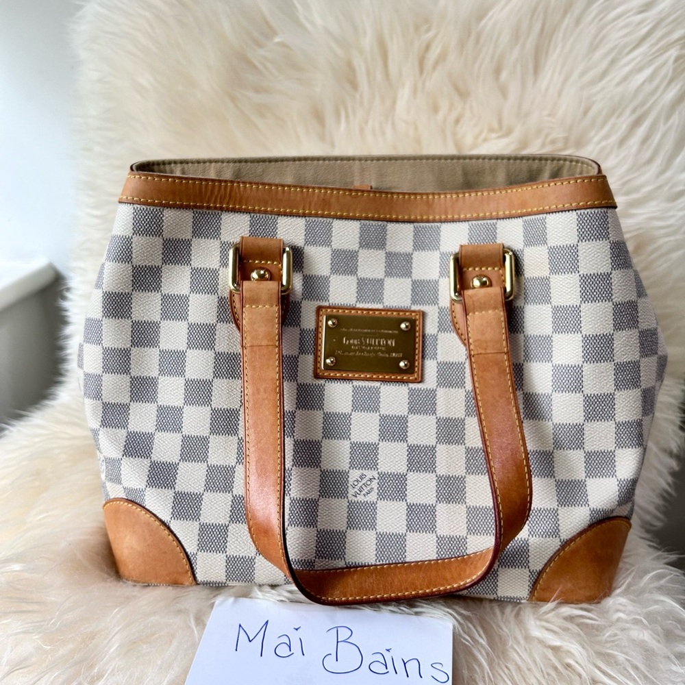 Louis Vuitton Damier Azur Hampstead PM Tote Bag